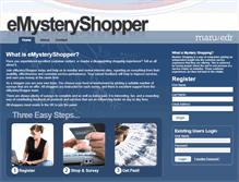 Tablet Screenshot of emysteryshopper.com